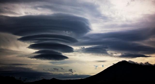 Lenticular Clouds at Dusk